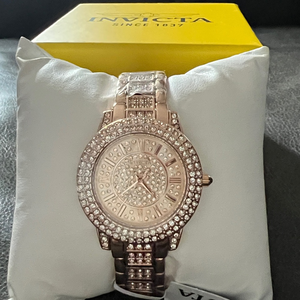 Invicta Women's Watch in Rose Gold with Crystal Accents